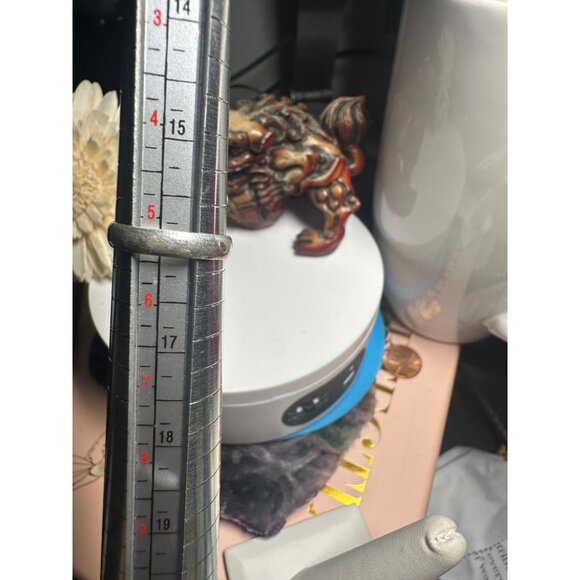 VTG Sterling Silver Red Coral Turquoise Ring - Picture 6 of 7